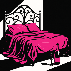 bed and champagne